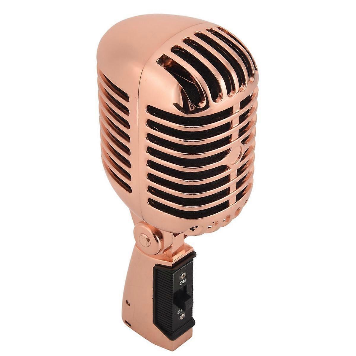 Professional Wired Vintage Classic Microphone Dynamic Vocal Mic Microphone for Live Performance Kar