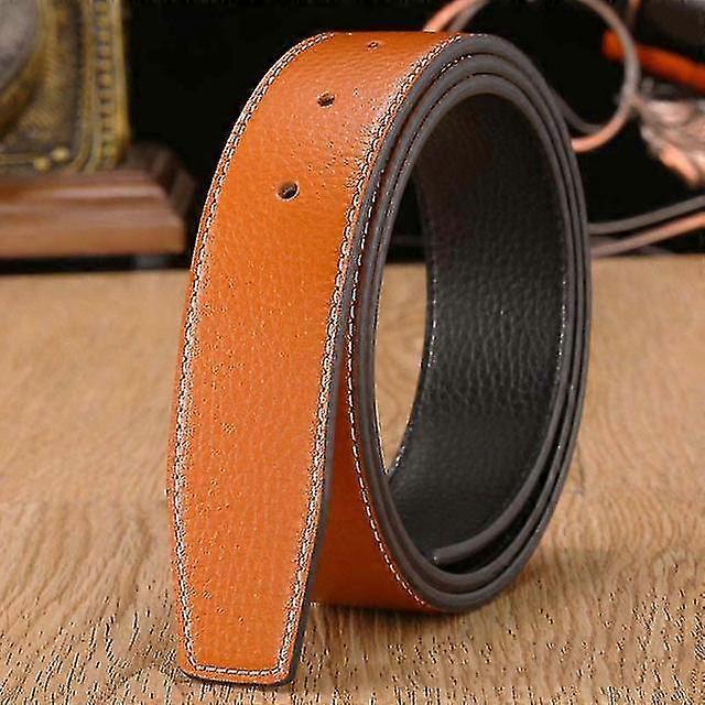 7 renk Yüksek Kalite Deri Erkek Kemerler Erkek Kemerler Kadınlar Için Toka Yok H Toka İki Taraflı Delikli Kadın Kemer Askıları