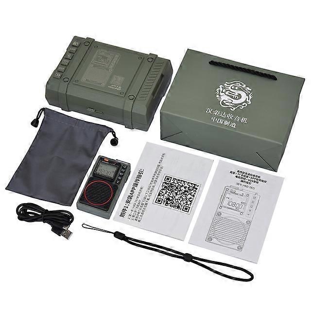 HRD-787 FM Radio Digital Portable Stereo Speaker MP3 Audio Player High Fidelity Sound Quality with 1000mAh Rechargeable Battery