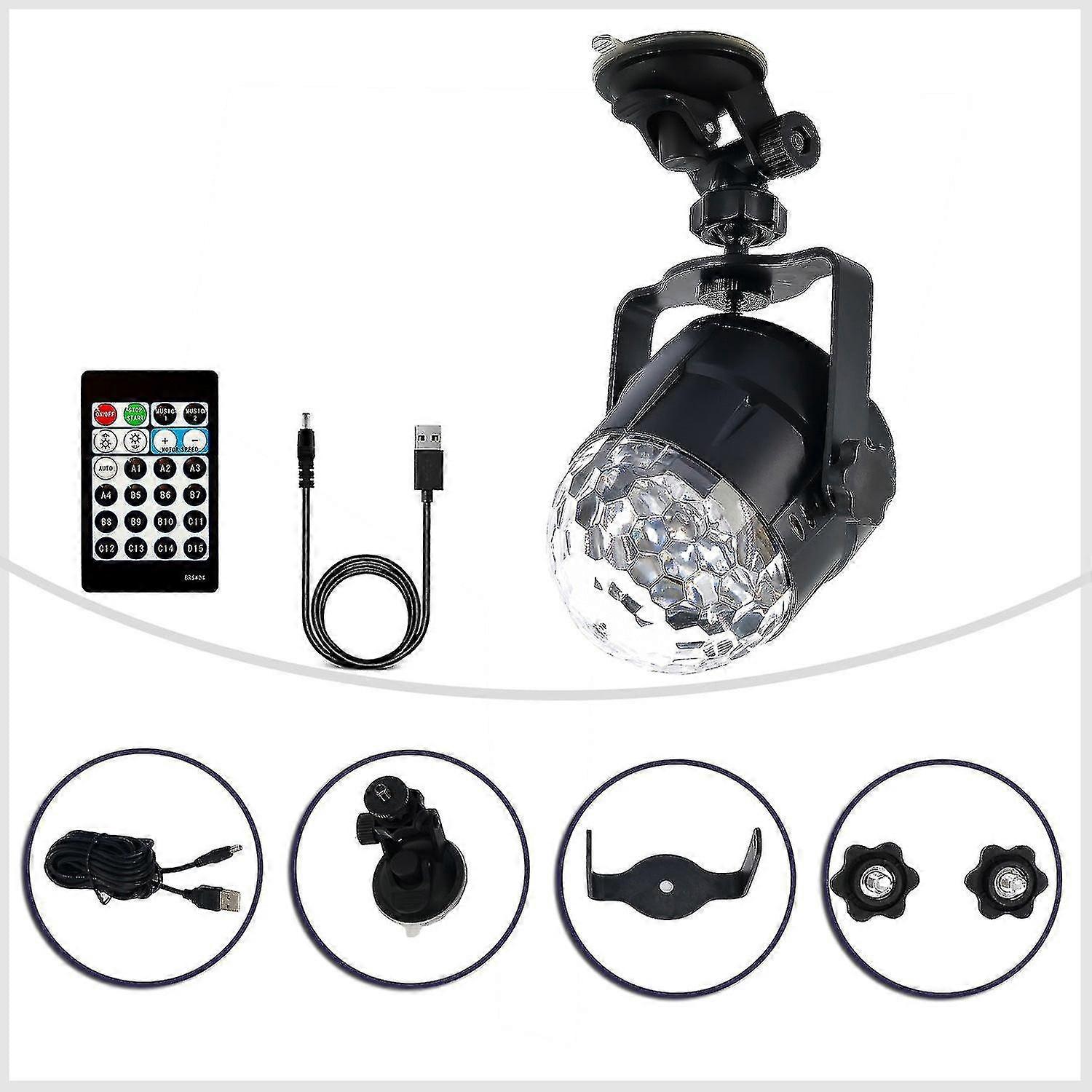 2022 USB 15 لون التحكم عن بعد أدى نمط المياه مصباح لهب المحيط مصباح المياه تموج المرحلة ليزر بار دي جي العارض مصباح