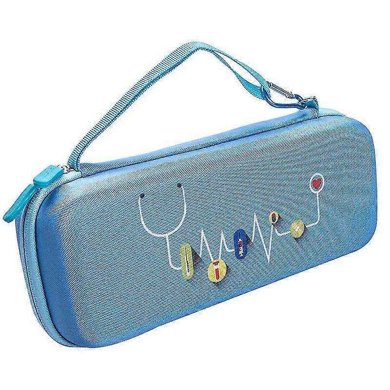 stethoscope eva case auscultator carry bag portable zipper case compatible with 3m littmann classic iii (blue)