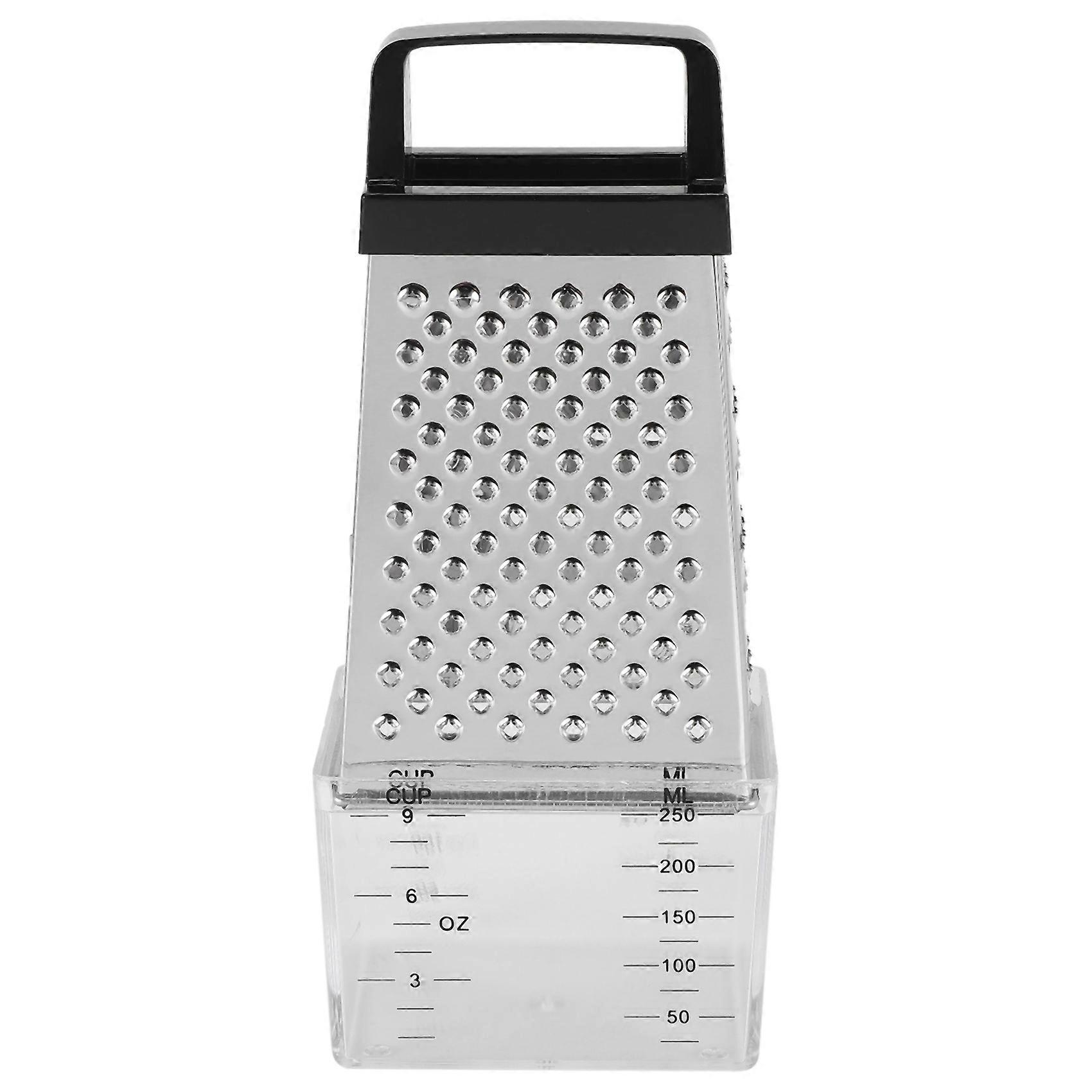 4 Sided Blades Cheese Vegetables Grater Carrot Cucumber Slicer Cutter Box Container Stainless