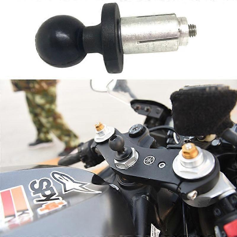 Motorcycle Front Fork Stem Base Ball Adapter Rubber Base Head Compatible with RAM Mount for Gopro Ball Mount Adapter