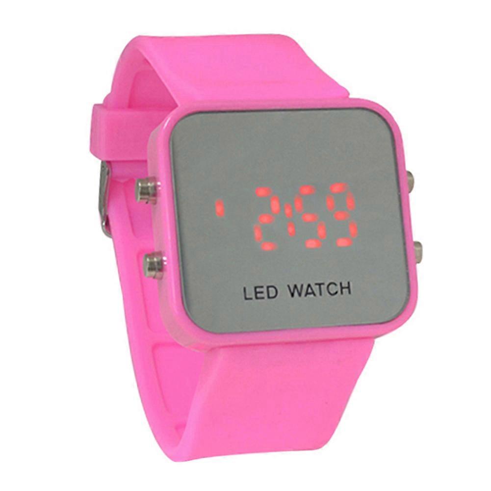 s Men's Digital LED Chronograph Silicone Band Quartz Sport Wrist Watch