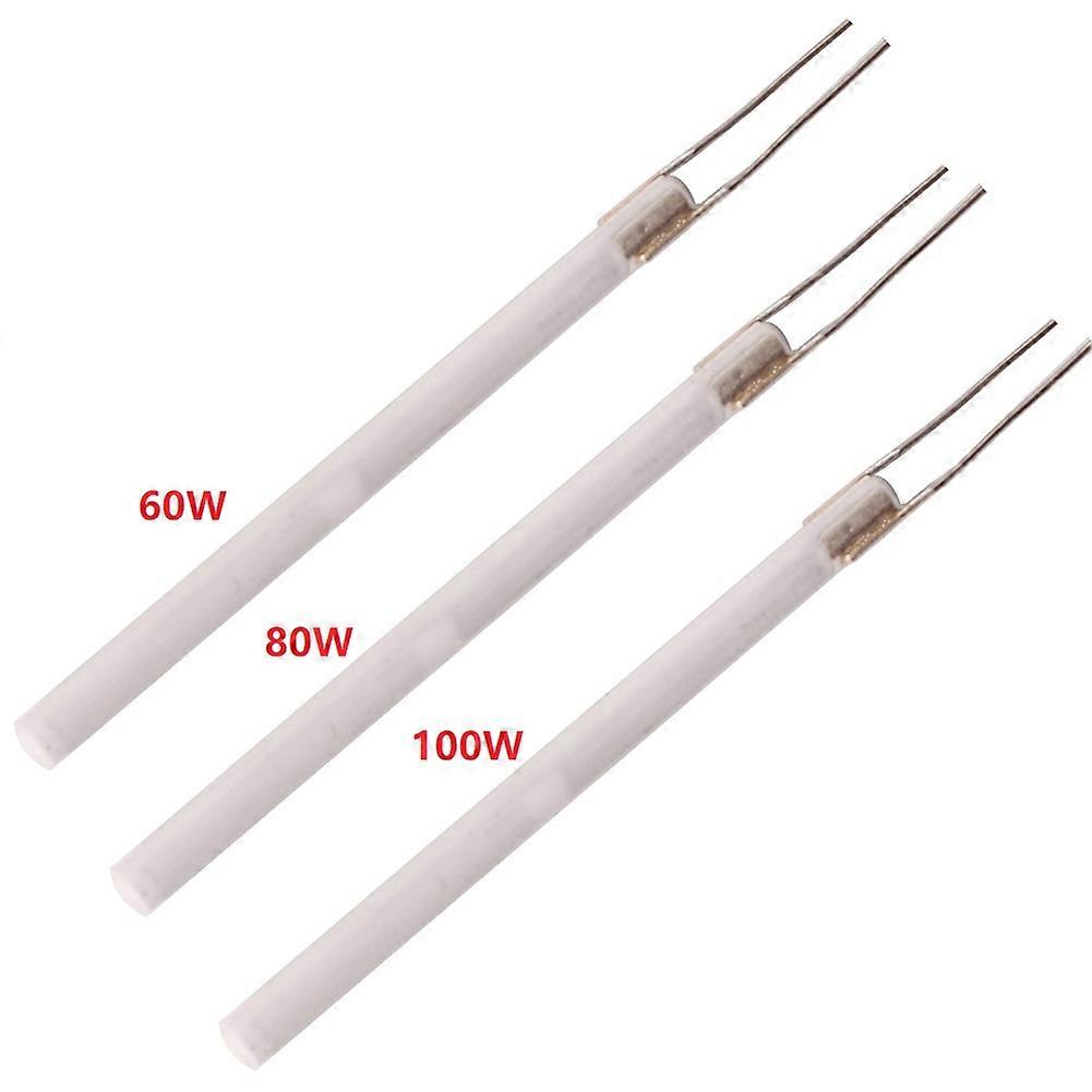1pc 220V 60/80/100W Adjustable Temperature Electric Ceramic Soldering Iron Core Heater For Replace Welding Tool Accessories
