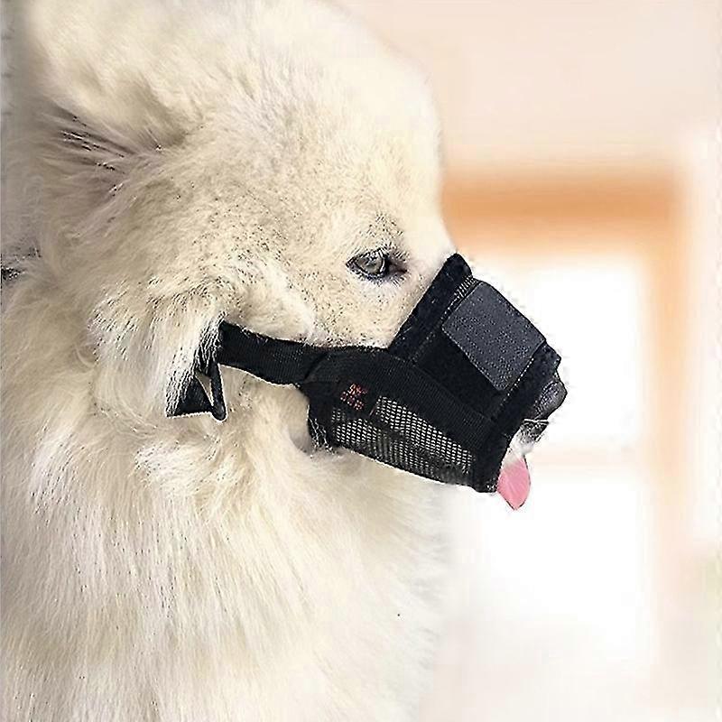 Dog muzzle nylon soft muzzle anti bite and barking Securemesh breathable pet muzzle is suitable for