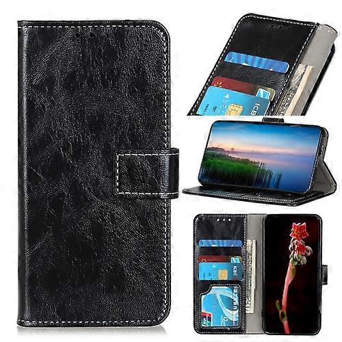 For iPhone 15 Retro Crazy Horse Texture Horizontal Flip Leather Mobile Phone Case