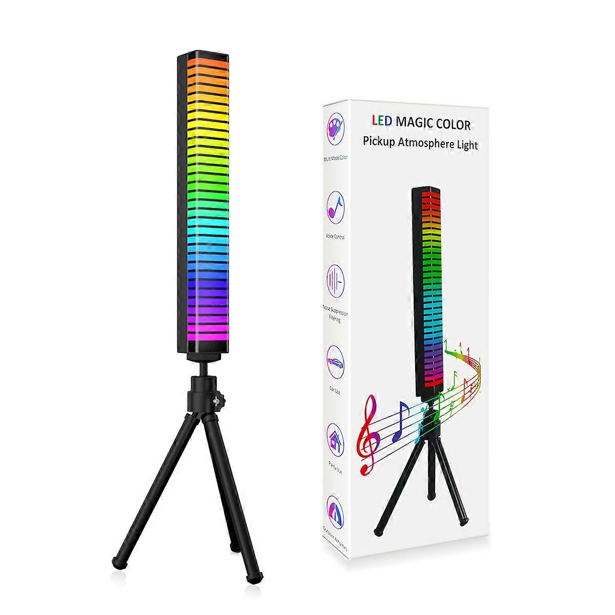 3D RGB Rhythm Light Colorful Music Ambient Light Table Dimmable Lamp
