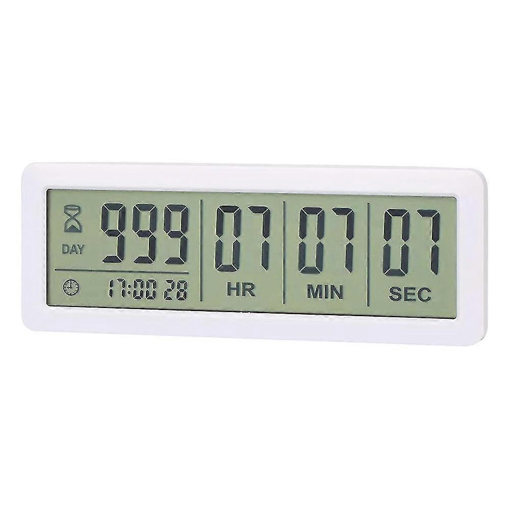 Big Digital Countdown Days Timer Clock - 999 Days Countdown Clock Timer pour Graduation Lab Kitchen (emmêlement)
