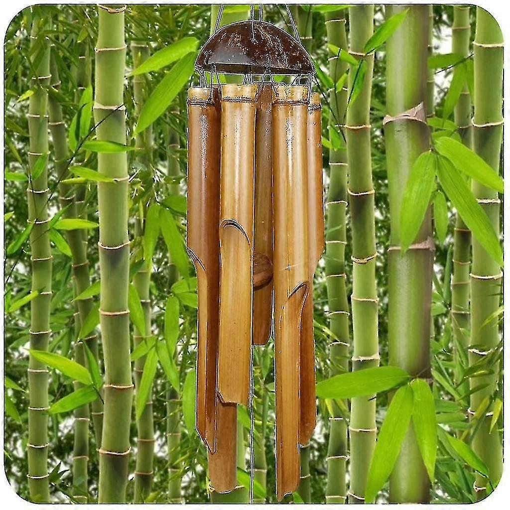 Sinos de Vento Bambu, Ótimo Som, Decorativo Compatível com o Jardim e Varanda