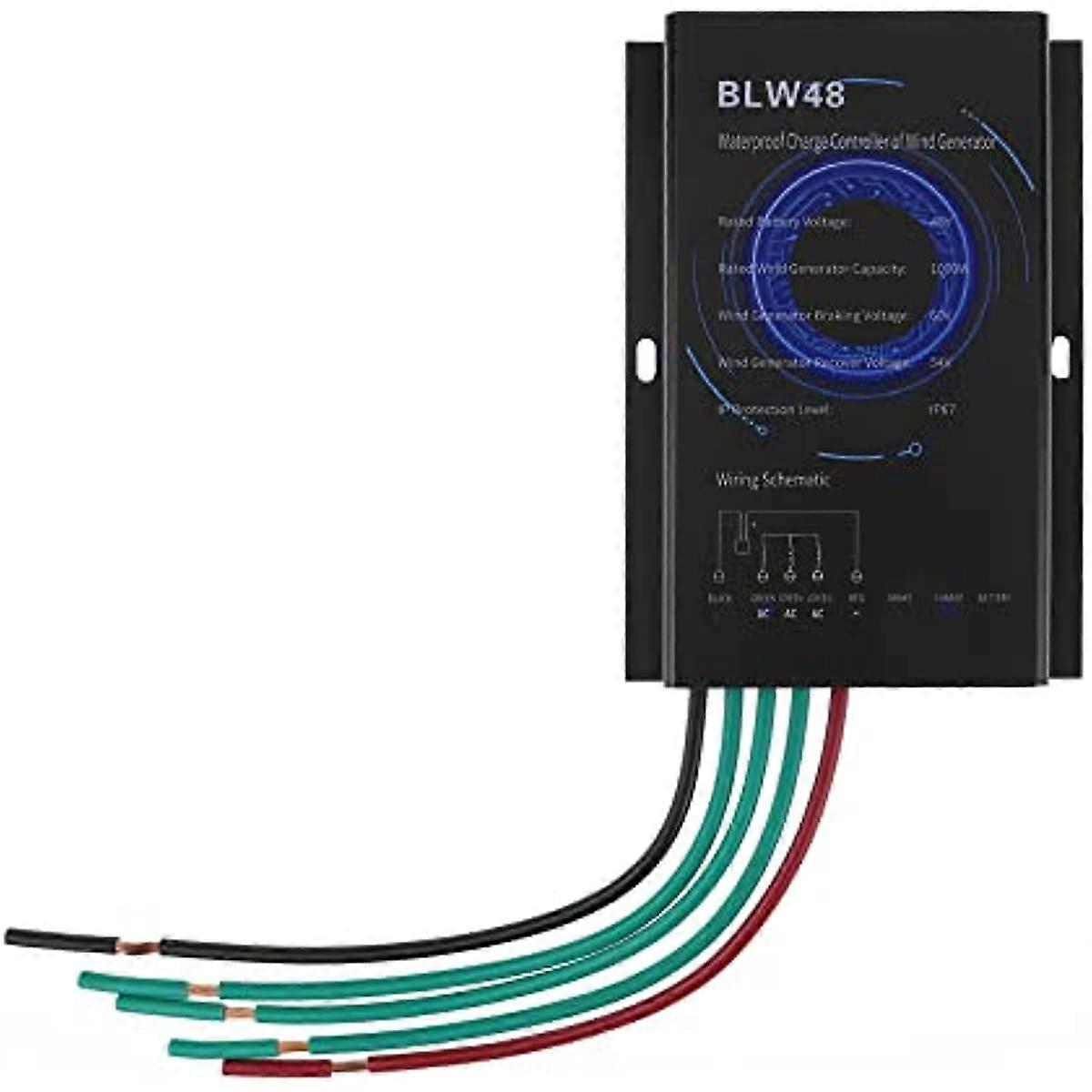 Aluminium Alloy Wind Power Regulator Modular Structure Wind Generator Regulator IP67 Waterproof 6 Optional