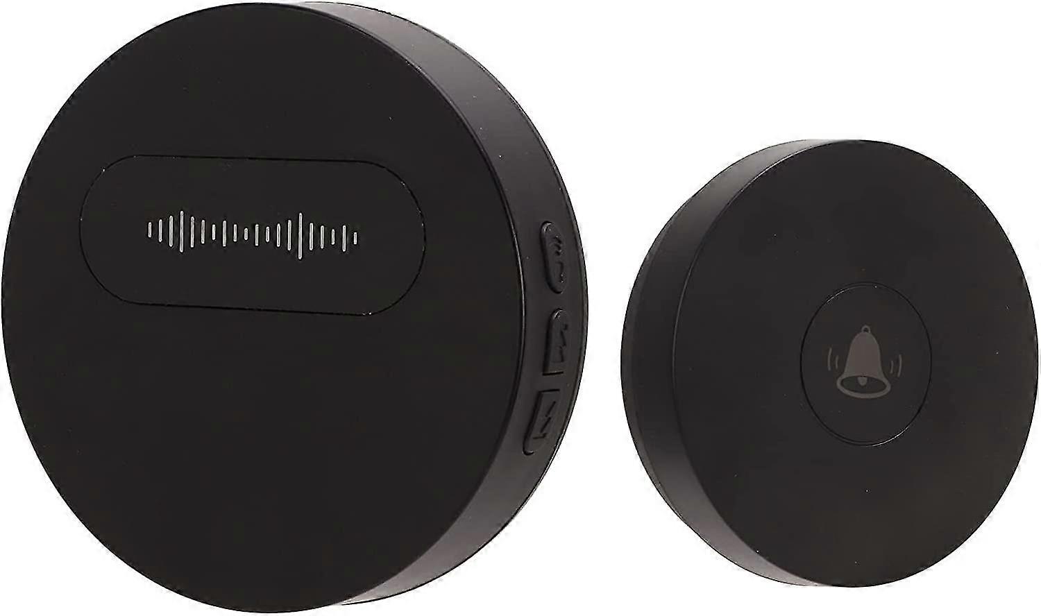 Wireless Doorbell,150m Waterproof With 58 Melodies 4 Volume Levels 90db Wireless,1 Receiver And 1 Push Button (black)
