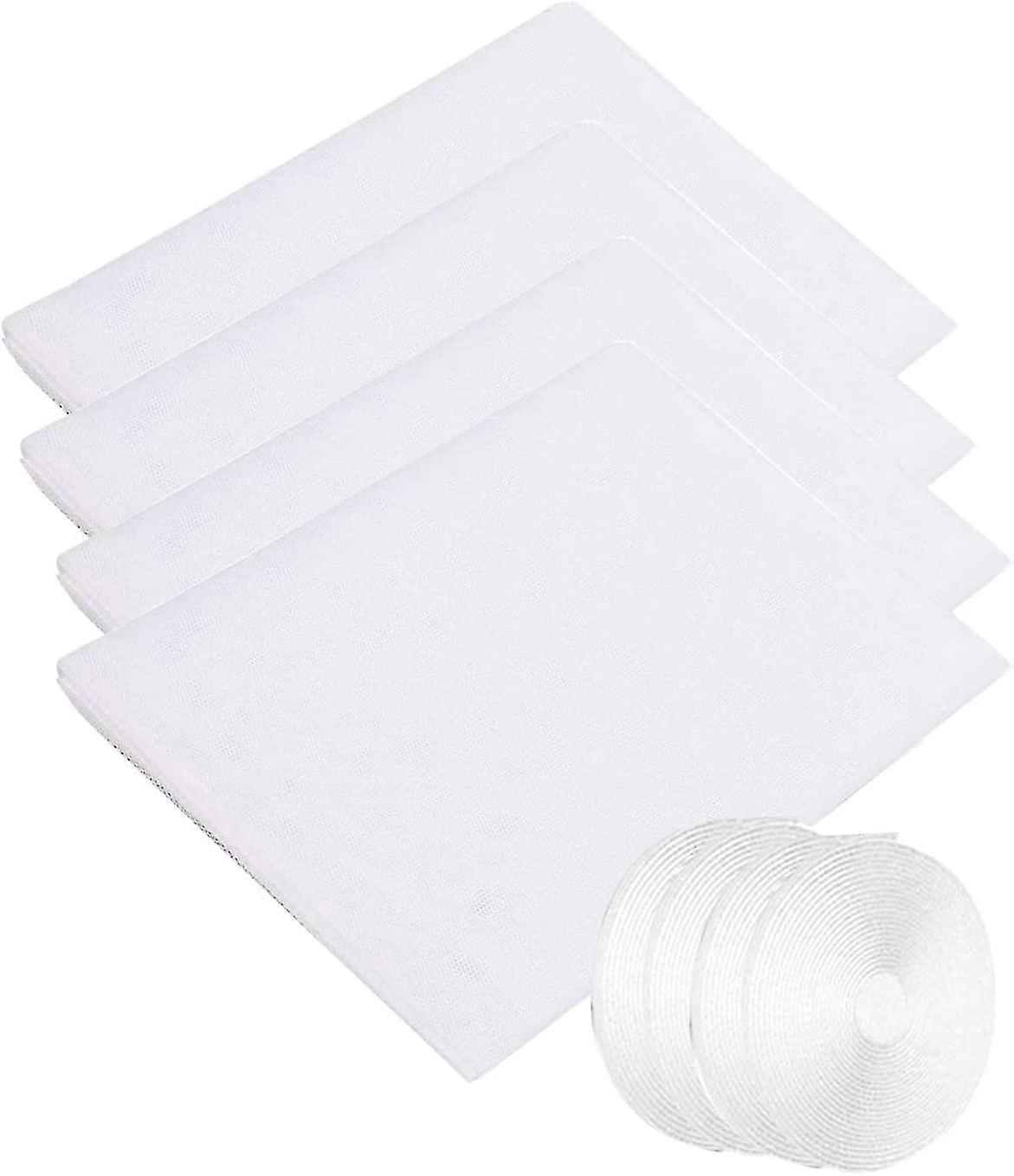 Mosquito Net, Mosquito Nets For Windows, 4pcs Mosquito Nets For Windows, Mosquito Net For Window Against Insects With 4 Rolls Of Self-adhesive Strips