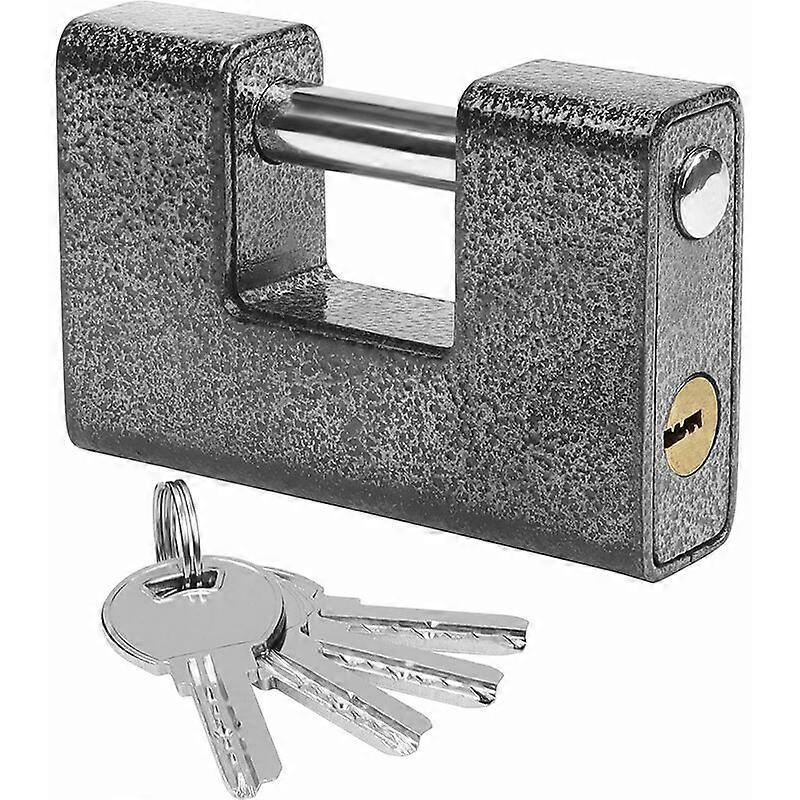 Ultra Heavy Duty Outdoor PadlockBig Solid Tempered Steel One-Piece Padlock
