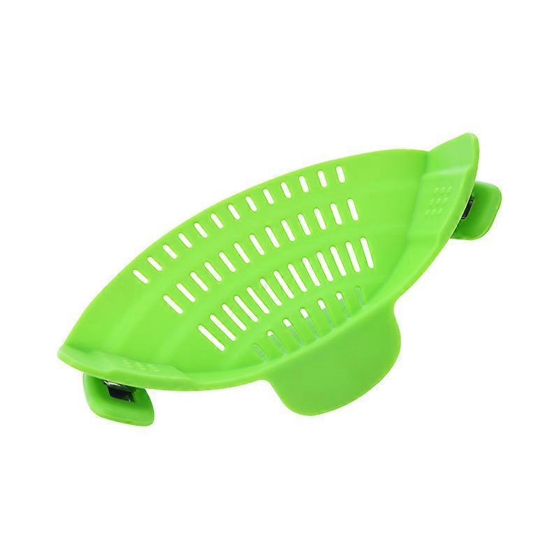 Noodle Strainer, Kitchen Drainer Silicone Pot Side Vegetable Drainer