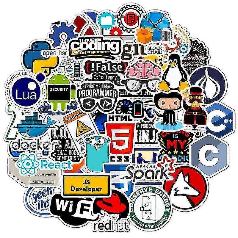 Electronics stickers decals programming/technology stickers for computer/laptop/phone