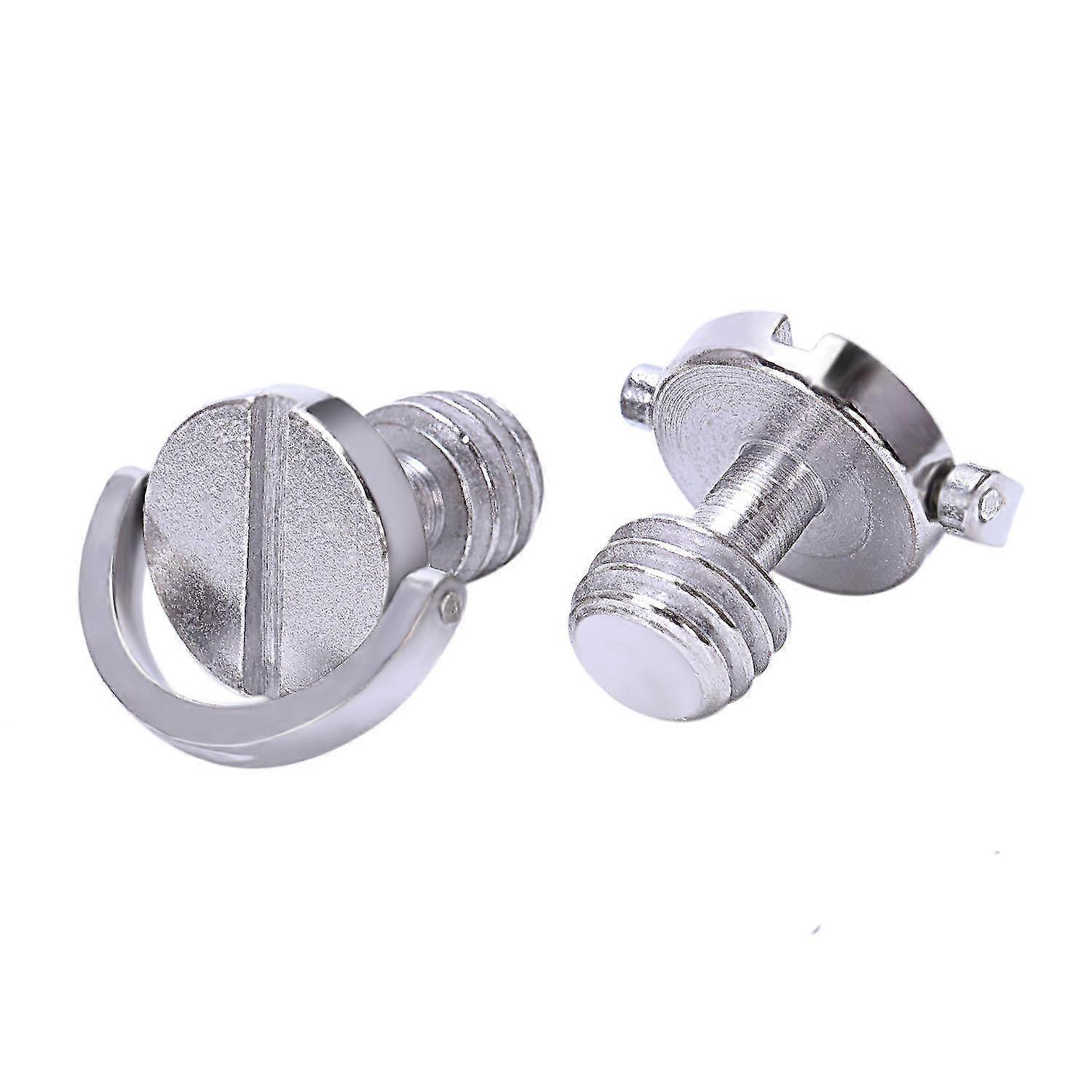 As D-ring Schroef 3/8 Inch-16 Thread Camera Statief Quick Release Fixing Screw Adapter (pack van 2)