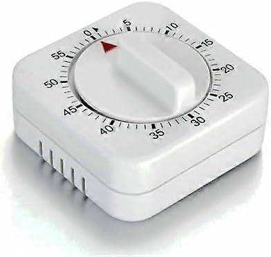 60 Minute Mechanical Kitchen Timer - Visual Kitchen Cooking Timer Clock with Loud Alarm - No Batteries Required-Manual Countdown Timer for Classroom, 