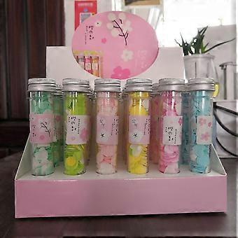 Outdoor Portable Hand Washing Travel Disposable Paper Soap Tablets Test Tube Soap Flower Soap Paper Bottle Flower Soap Tablets