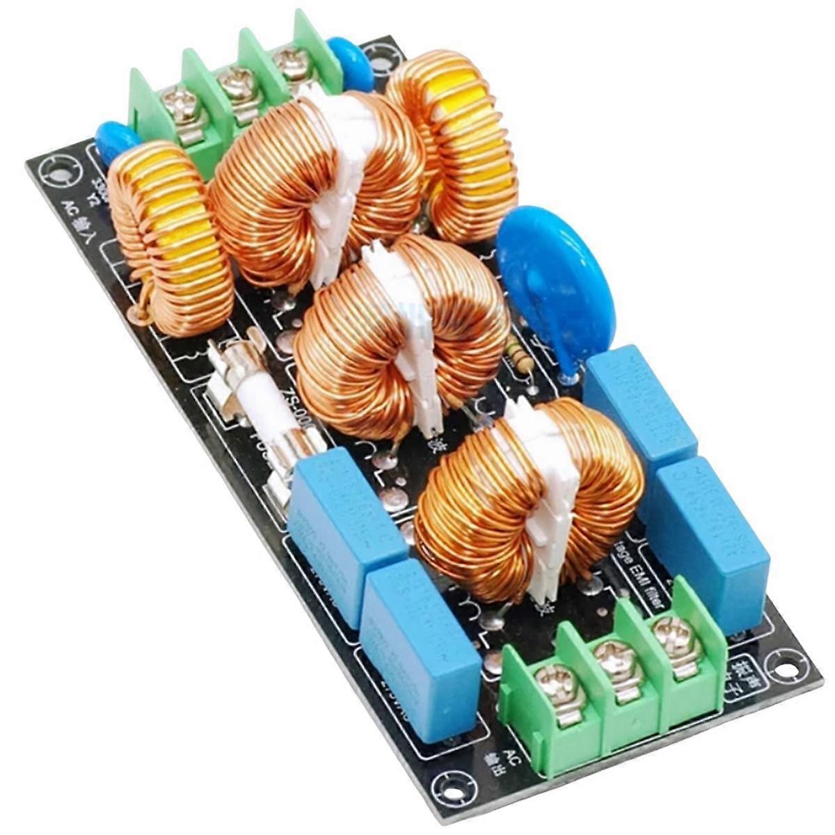 Four-Level Audio AC 220V Power Supply EMI EMI Filter 110V Differential Mode Common Mode EMC Safety