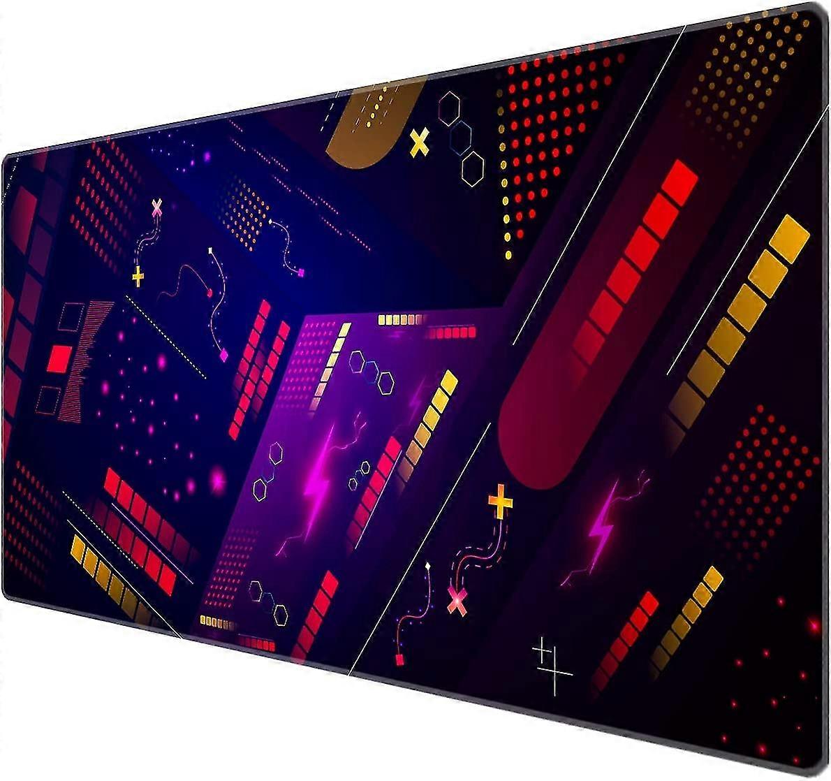 Extended Mouse Pad Large Gaming Mouse Pad- 35.4x15.7x0.12 Inch Computer Keyboard Mouse Mat Non-slip Mousepad Rubber Base And Stitched Edges For Game P