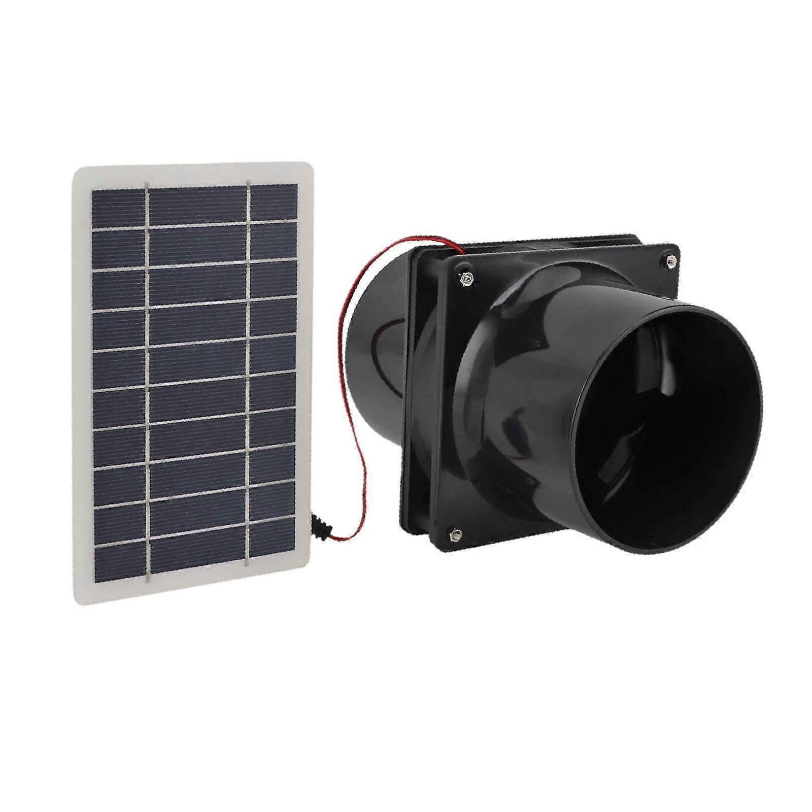 Solpanelsdriven fläktventilationsutrustning för växthuscampingfiske