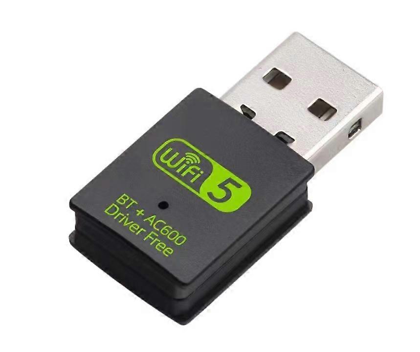 600Mbps USB WiFi Bluetooth 5.0 Adapter 2in1 Dongle Dual Band 2.4G&5GHz USB WiFi 5 Network Wireless Wlan Receiver DRIVER FREE