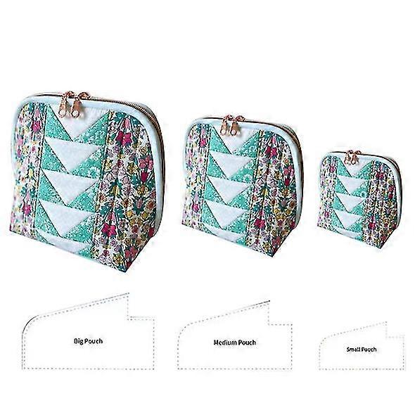 Modello di borsa Cucito - Modello di punto Patchwork Pattern Borsa a tracolla Modello di cucito