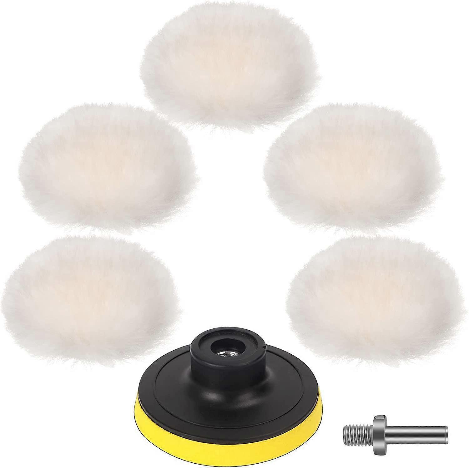 Wool Buffing Pad Drill Polishing Kit (5 Pieces)