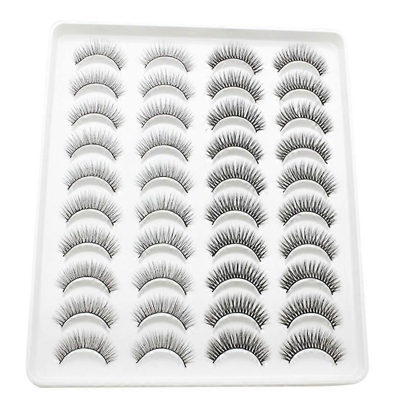 Natural False Eyelashes Lightweight Reusable Wispy Fluffy Fake Eyelashes