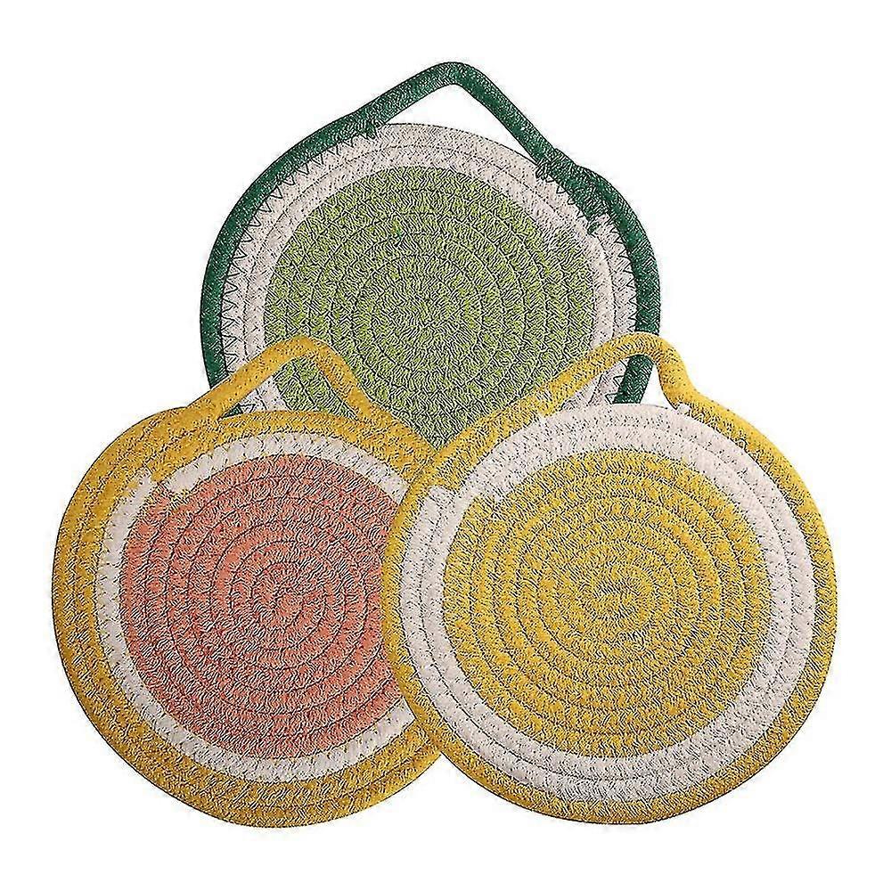 Pot Holders Set Kitchen Trivets, 100% Pure Cotton Potholders