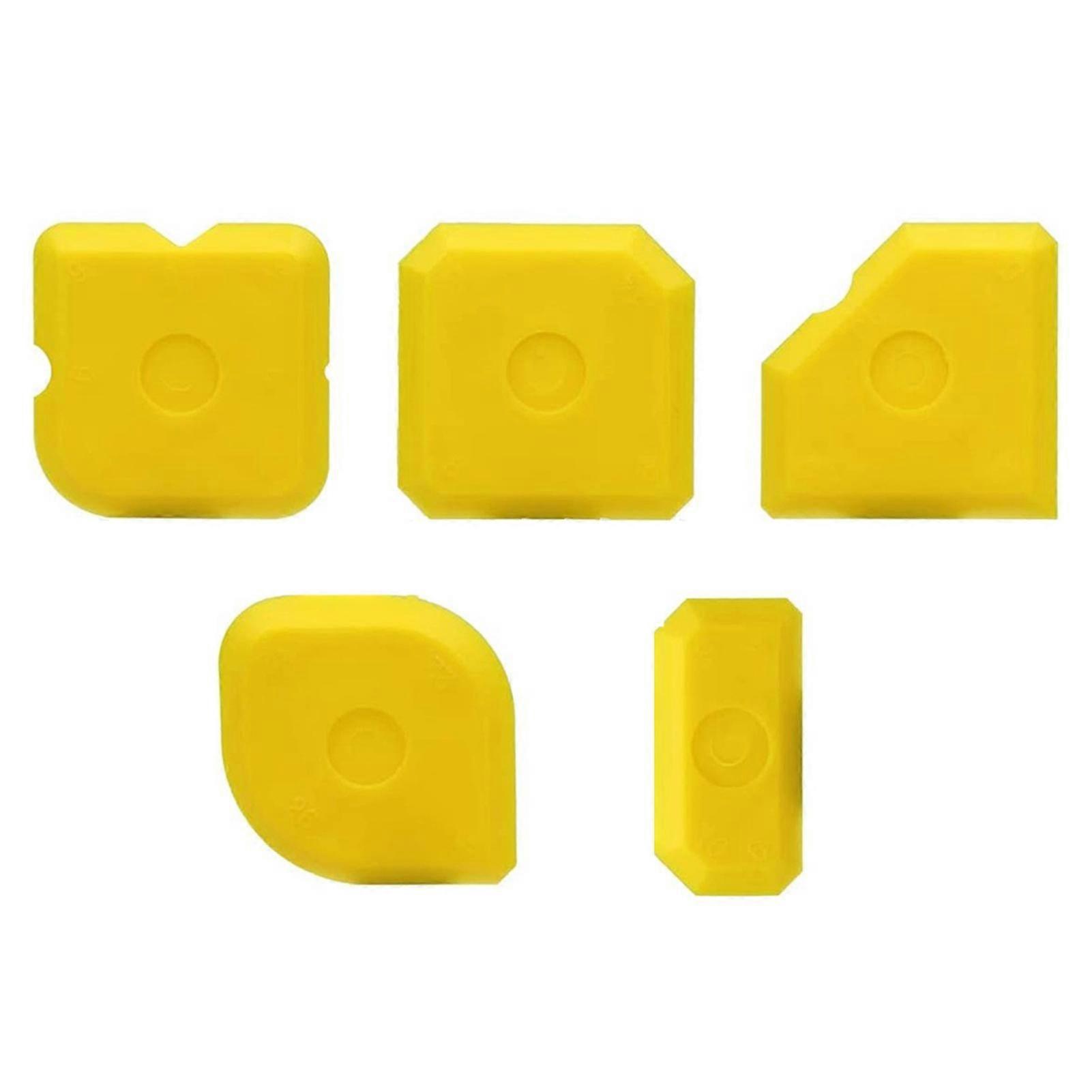 5pcs Practical Acrylic Floor Window Sealant Finishing Caulking Tool Kit Plastic