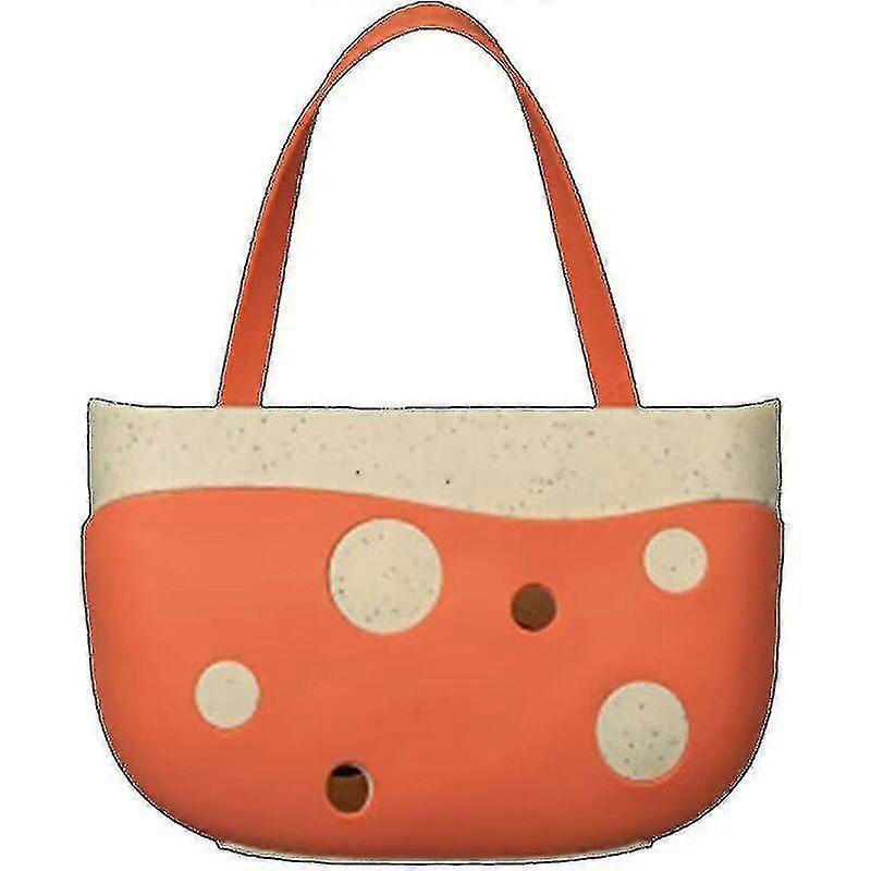 Kitchen Storage Drain Basket Orange Colour