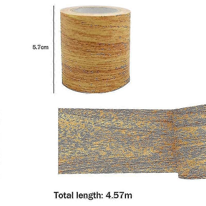 1 stks Houtnerf Reparatie Tape Patch Hout Getextureerde Meubels Plakband Sterke hechting Waterdicht (Golden Camel)