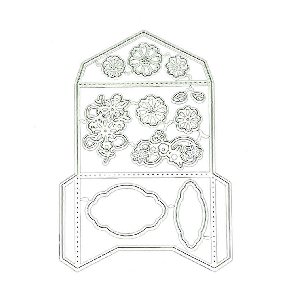 Flower Envelope Metal Cutting Dies Embossing Template Stencil Scrapbooking DIY