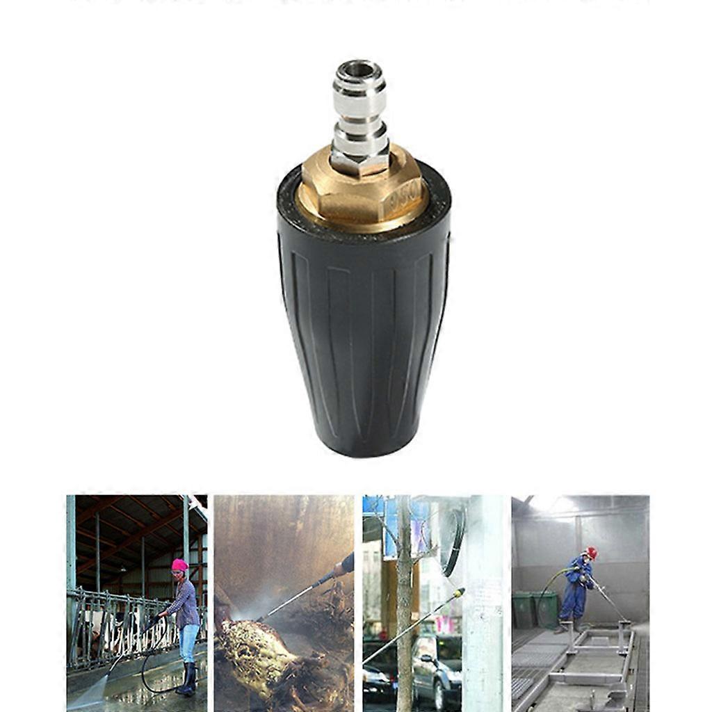 Turbo Pressure Washer High Pressure Rotating Nozzle 1/4 Quick Connect Plug