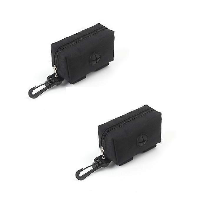 2pcs Dog Poop Bag Dispenser, Dog Poop Bag Dispenser, Dog Waste Bag Dispenser Dog Poop Bag Dispenser, Black