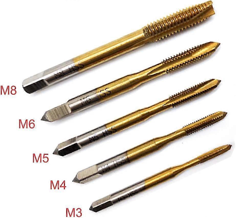 4PCS M3 M5 M6 Taps & T-Handle Wrench Set – Hand Tapping Tools For Aluminum, Wood, Plastic - View #7