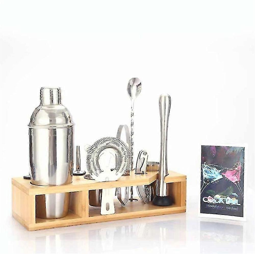 Cocktail Shaker Bar Set, Bartender Kit With Stand Accessories For Home Drink Making Tools