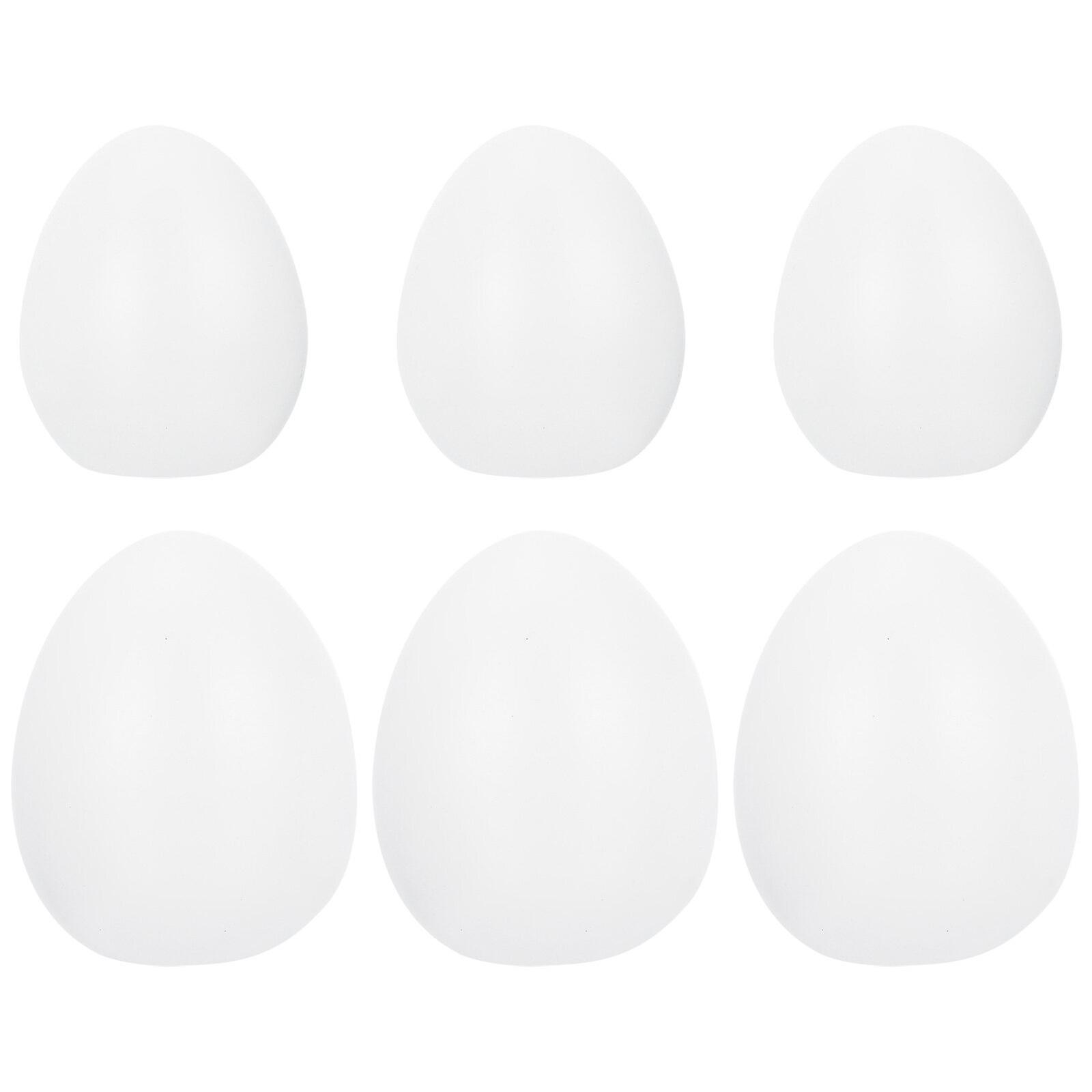 6Pcs Plastic Eggs DIY Graffiti Eggs Hand-painted Eggs Easter Party Decorations