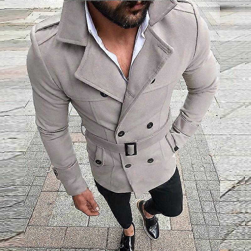 Cappotto trench uomo uomo Giacca lunga slim fit capispalla