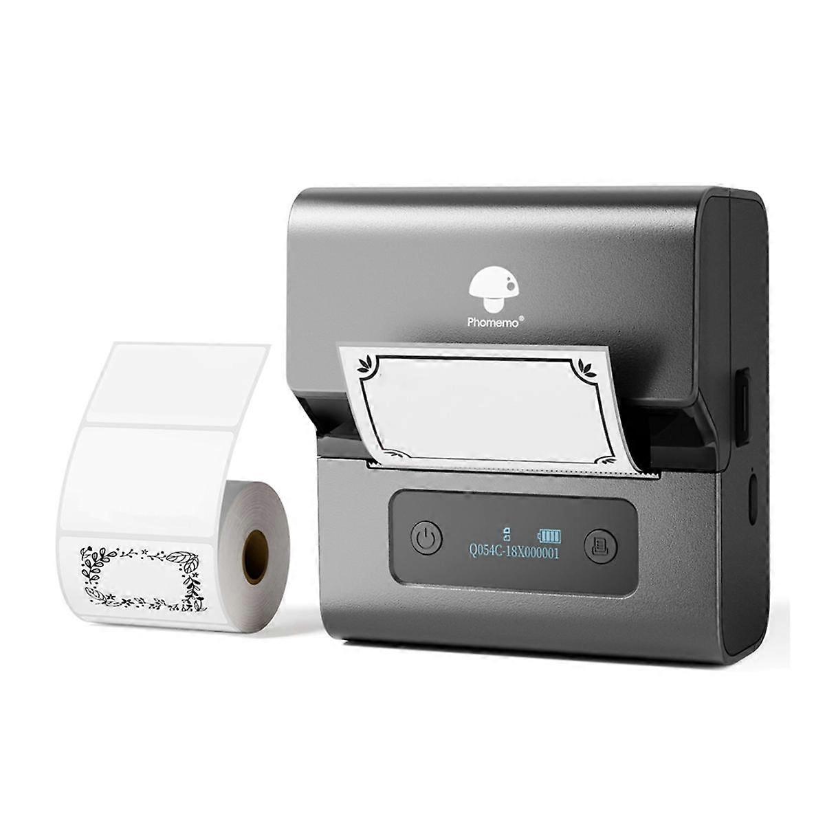 M221 Label Maker Machine Bluetooth Portable Label Maker for Barcodes,Addresses,,Mailings,Stickers Gray