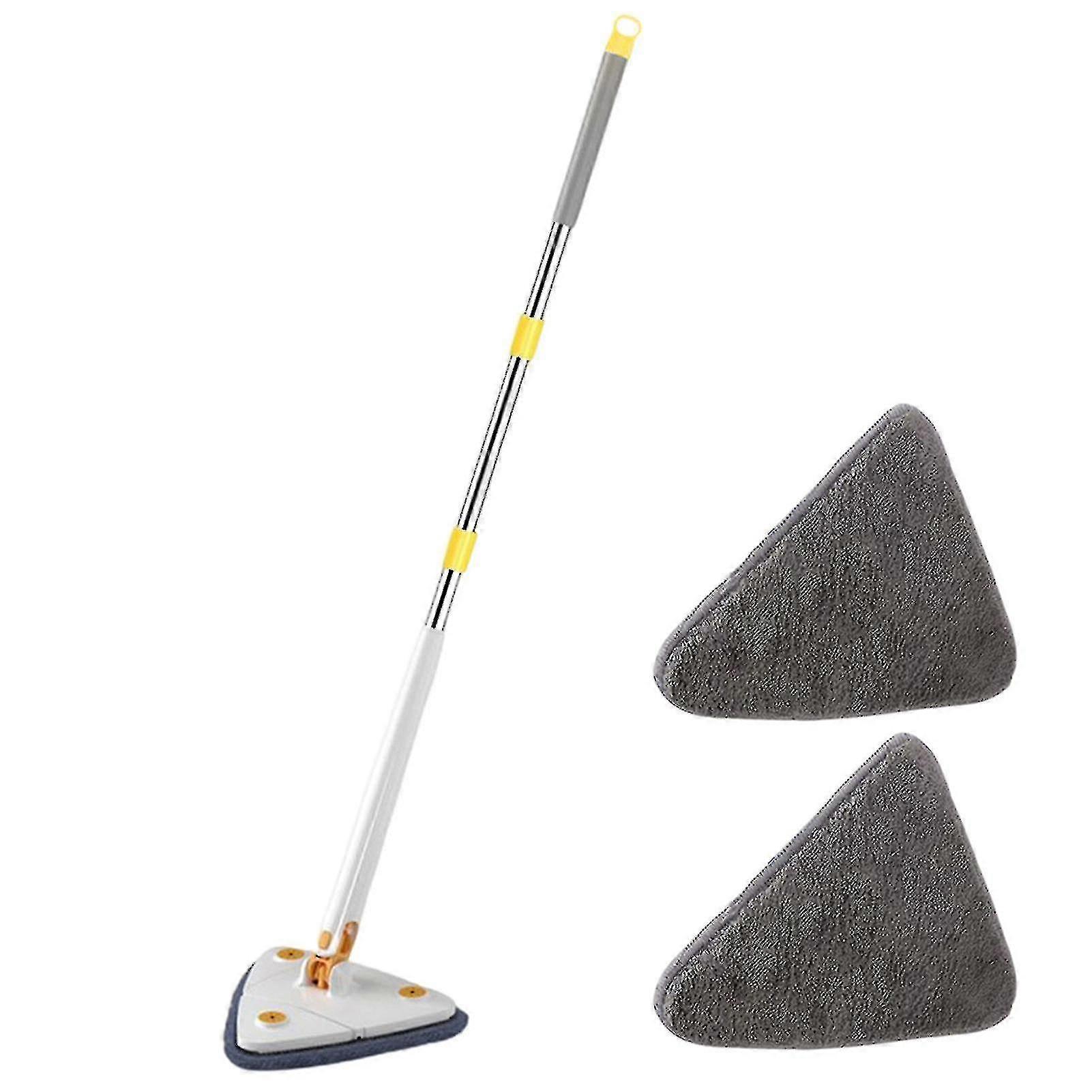 360 Rotatable Adjustable Cleaning Mop Wet Dry Dual Use Triangle Free Hand Wash Mop For Cleaning
