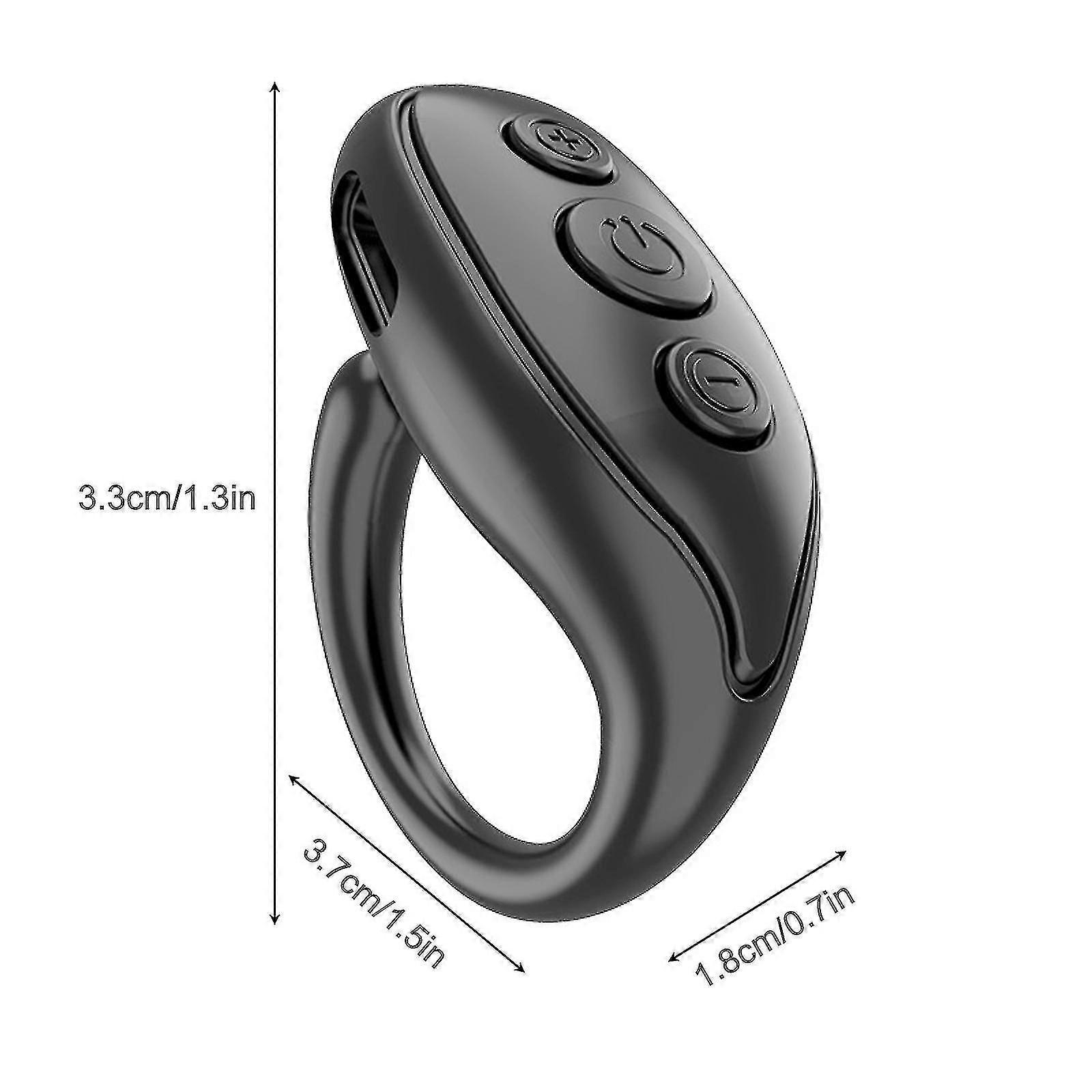 Wireless Bluetooth Remote Control Fingertip Selfie Video Controller Page Turner