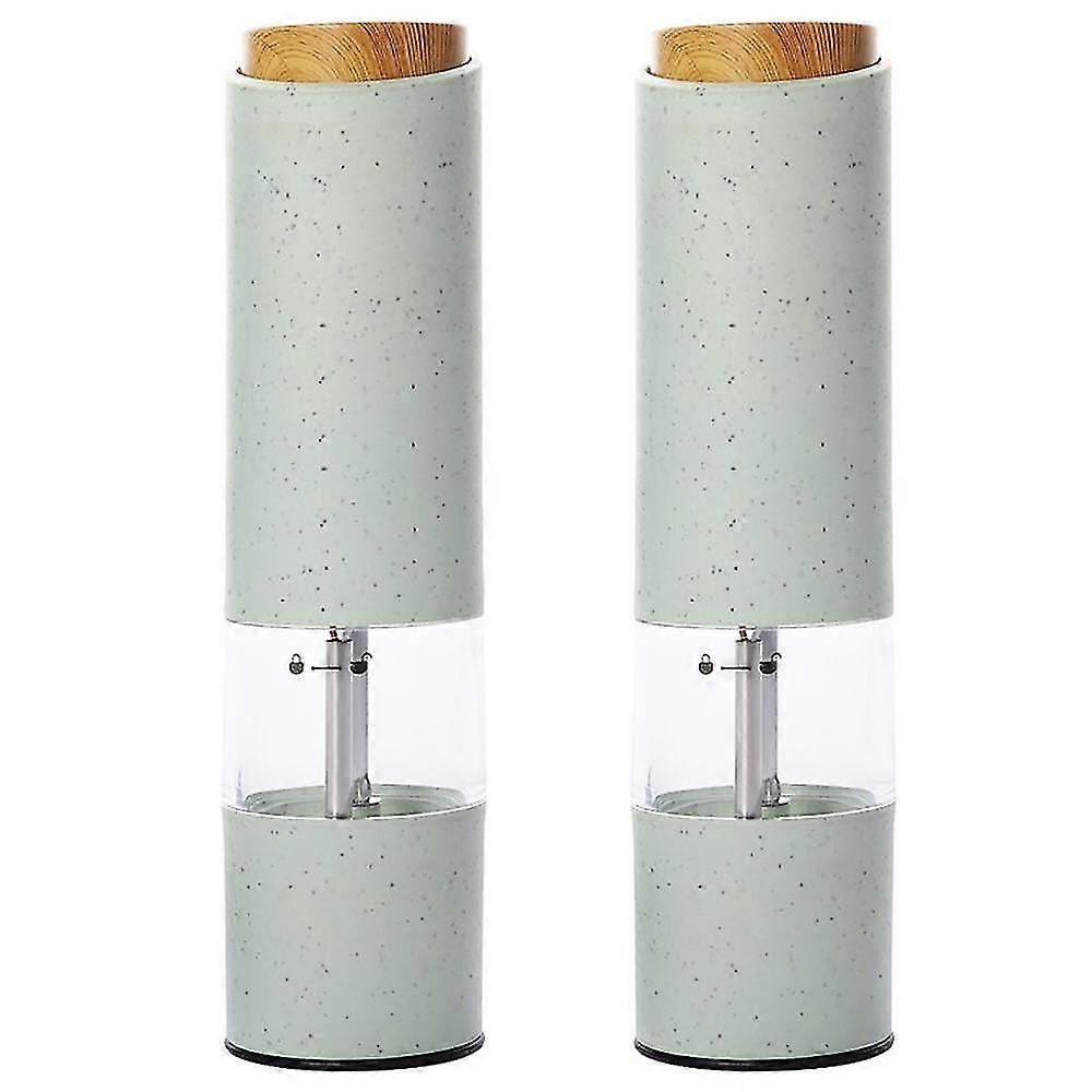 2pcs Electric Salt And Pepper Grinder Set  Battery