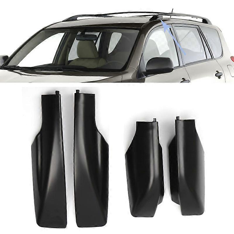 1Par tagbøjle dæksel Tag Bar Tag Rail End Shell til Toyota RAV4 2006 20007 2008 2009-2012