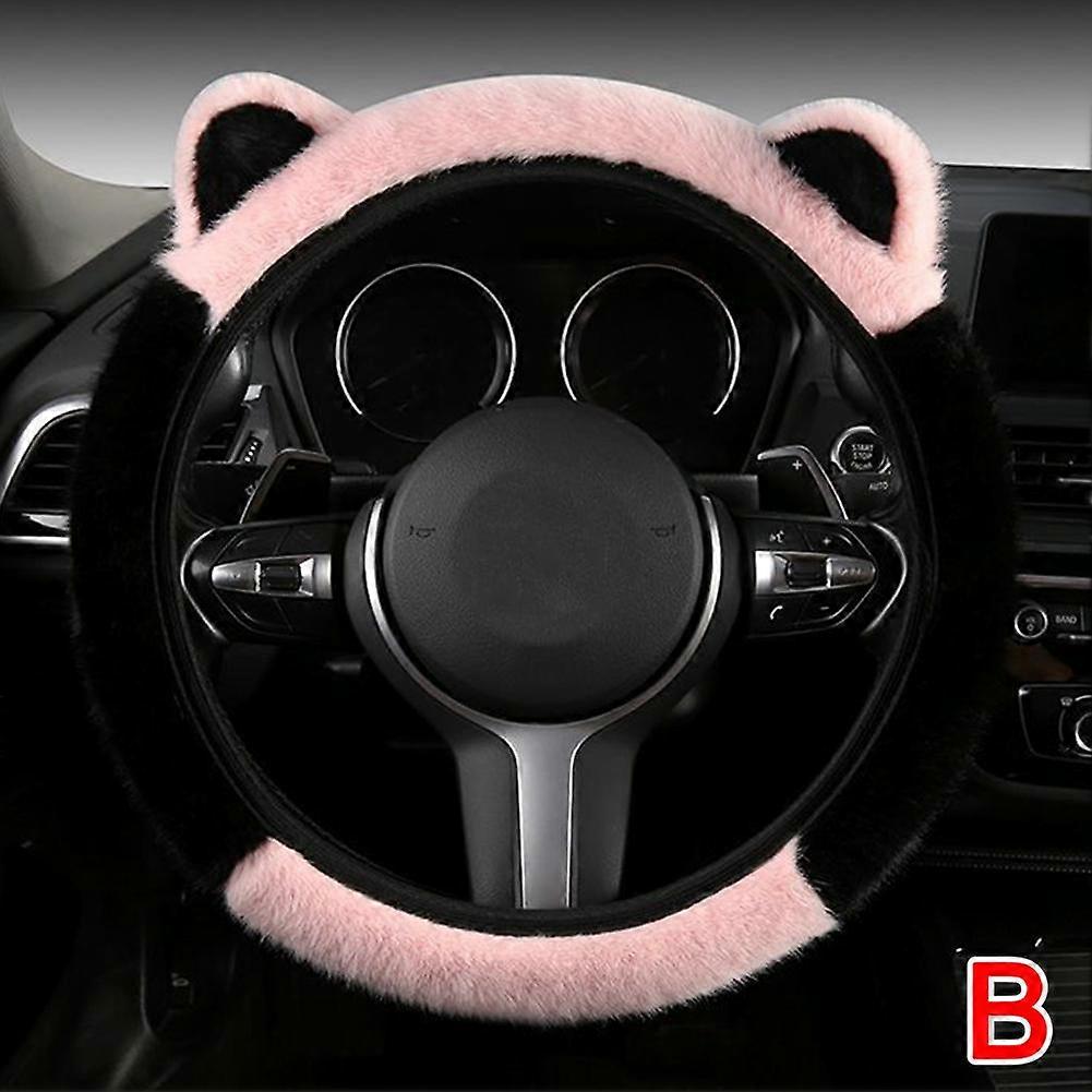 Universal Anti Slip Soft Cute Cat Ears Plüsch Lenkrad Plüsch Abdeckung