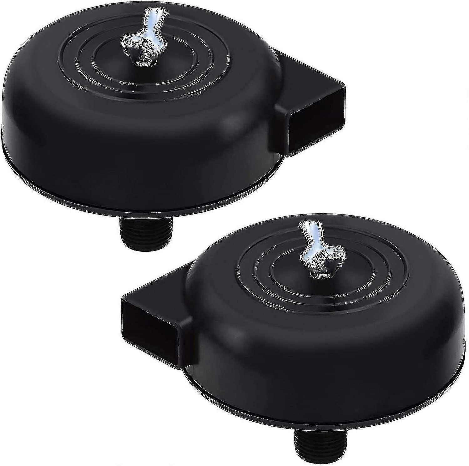 2 Stück Kompressorfilter Schwarz