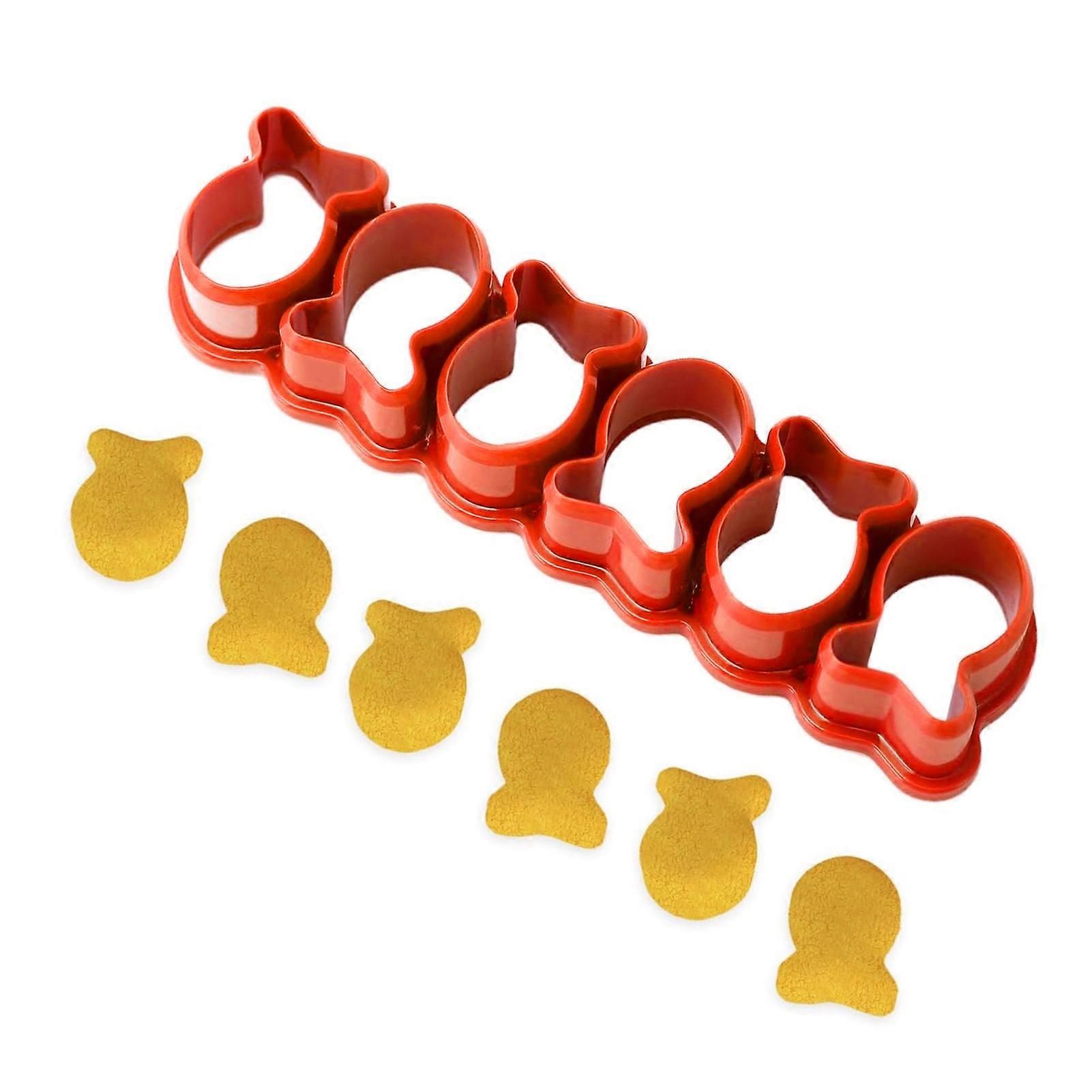 Goldfish Cracker Cutter Mini Plastic Reusable for Baking Cookie Tiny Fish Shaped Orange 