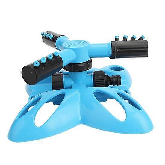 360-Degree Rotation Lawn Sprinkler with 3 Arm Leakproof Large Coverage Area Irrigation System Easy Assembly Automatic